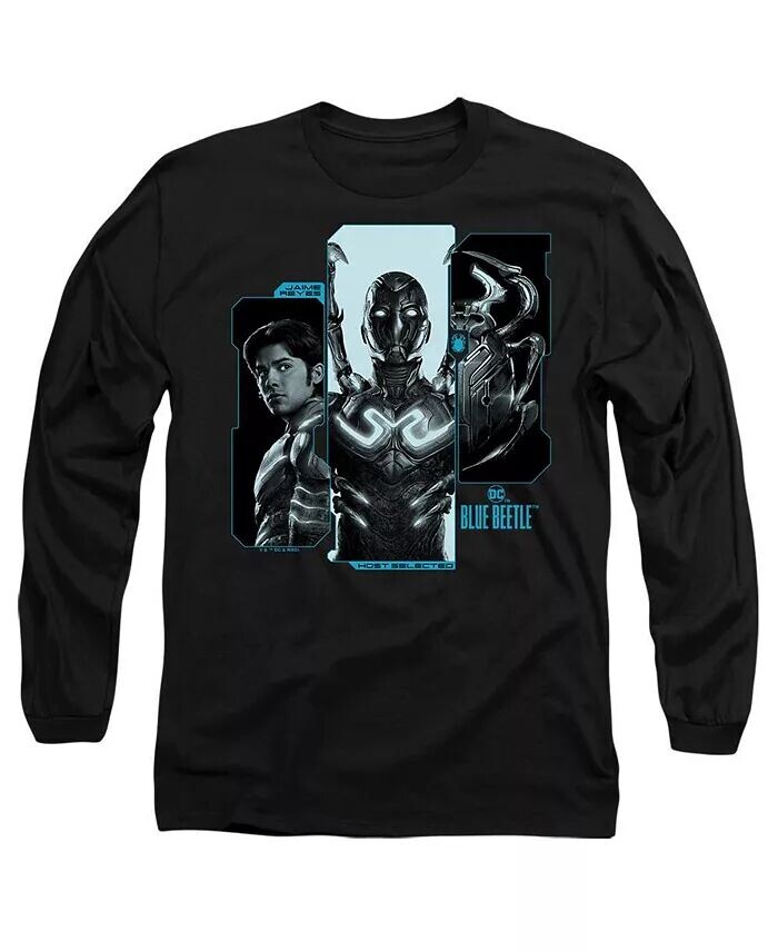 

Мужская футболка Host Reyes с длинным рукавом для взрослых Blue Beetle, черный