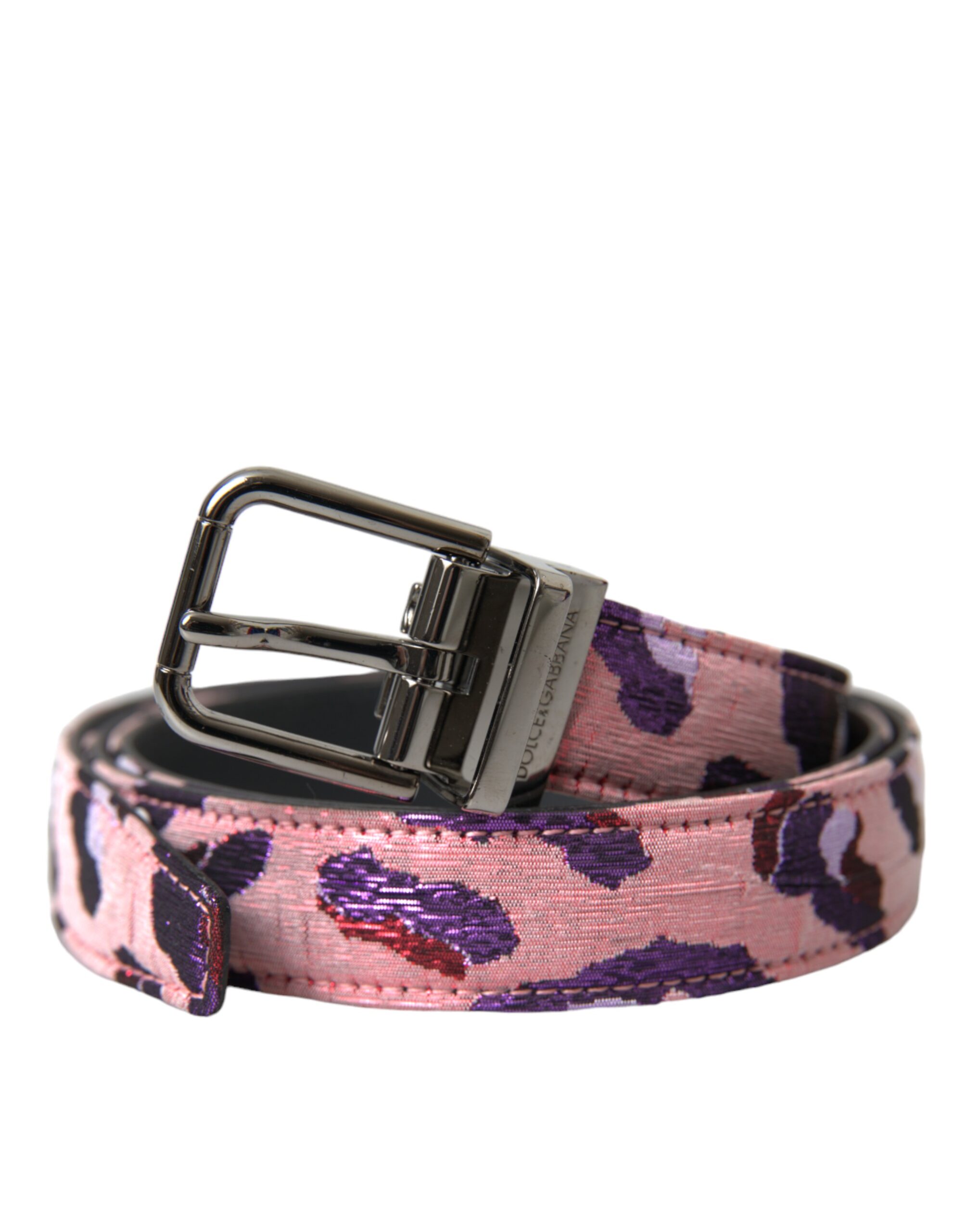 

Ремень из разноцветной жаккардовой кожи с металлической пряжкой Dolce & Gabbana