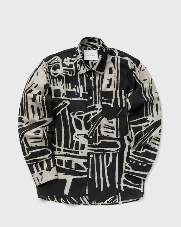 

Рубашка Les Deux Berkeley Shirt, цвет black/light desert sand