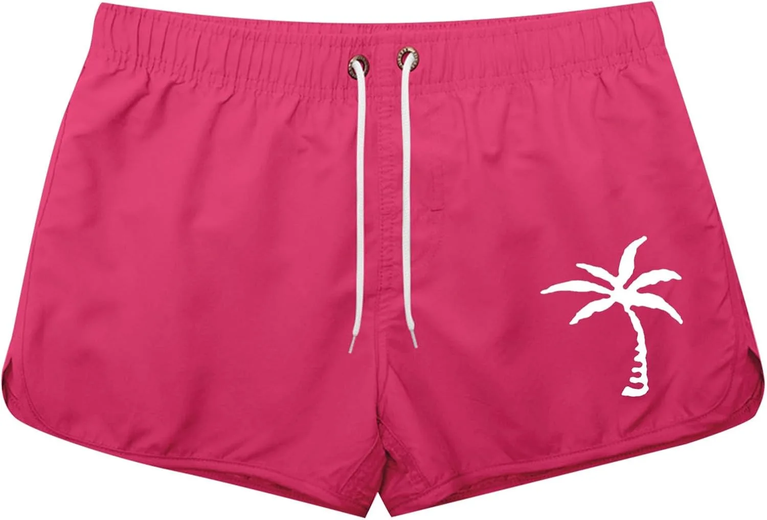 Generic Мужские плавки 5 Inch Inseam с принтом "кокосовая пальма", быстросохнущие шорты для серфинга с эластичным поясом и карманами — фото 2