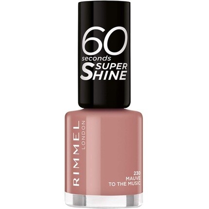 

Лак для ногтей London 60 Seconds Super Shine Mauve To The Music, 8 мл, Rimmel
