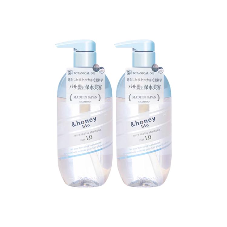 

Укрепляющий и восстанавливающий шампунь с растительным экстрактом для волос очищение, увлажнение и восстановление 440мл*2 &honey Glossy