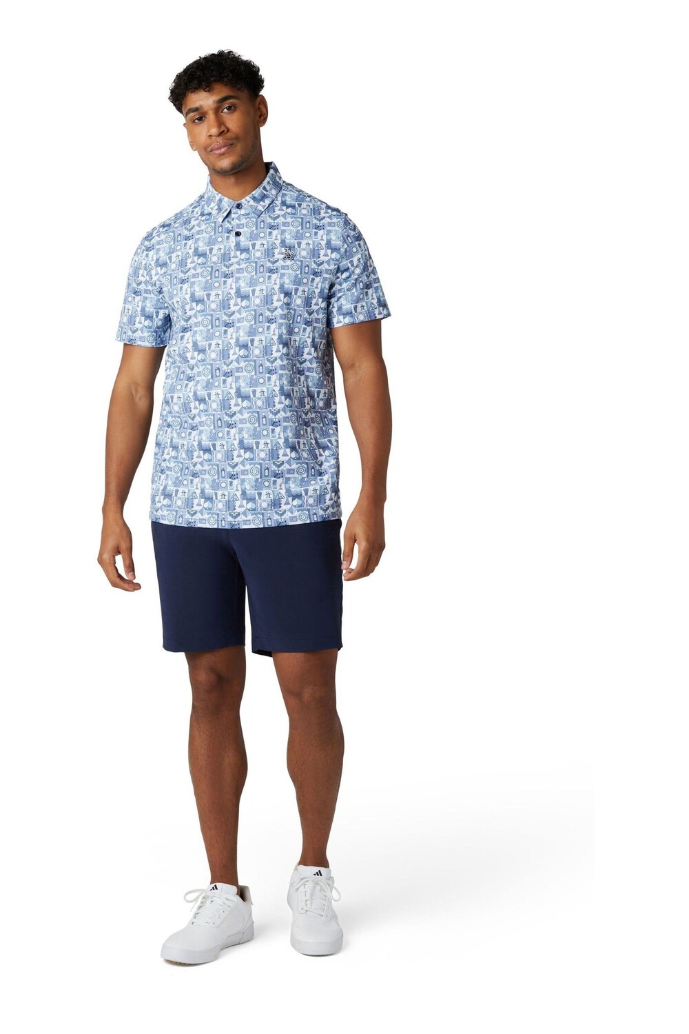 

Сетка по всей длине рубашка поло Original Penguin Golf, синий
