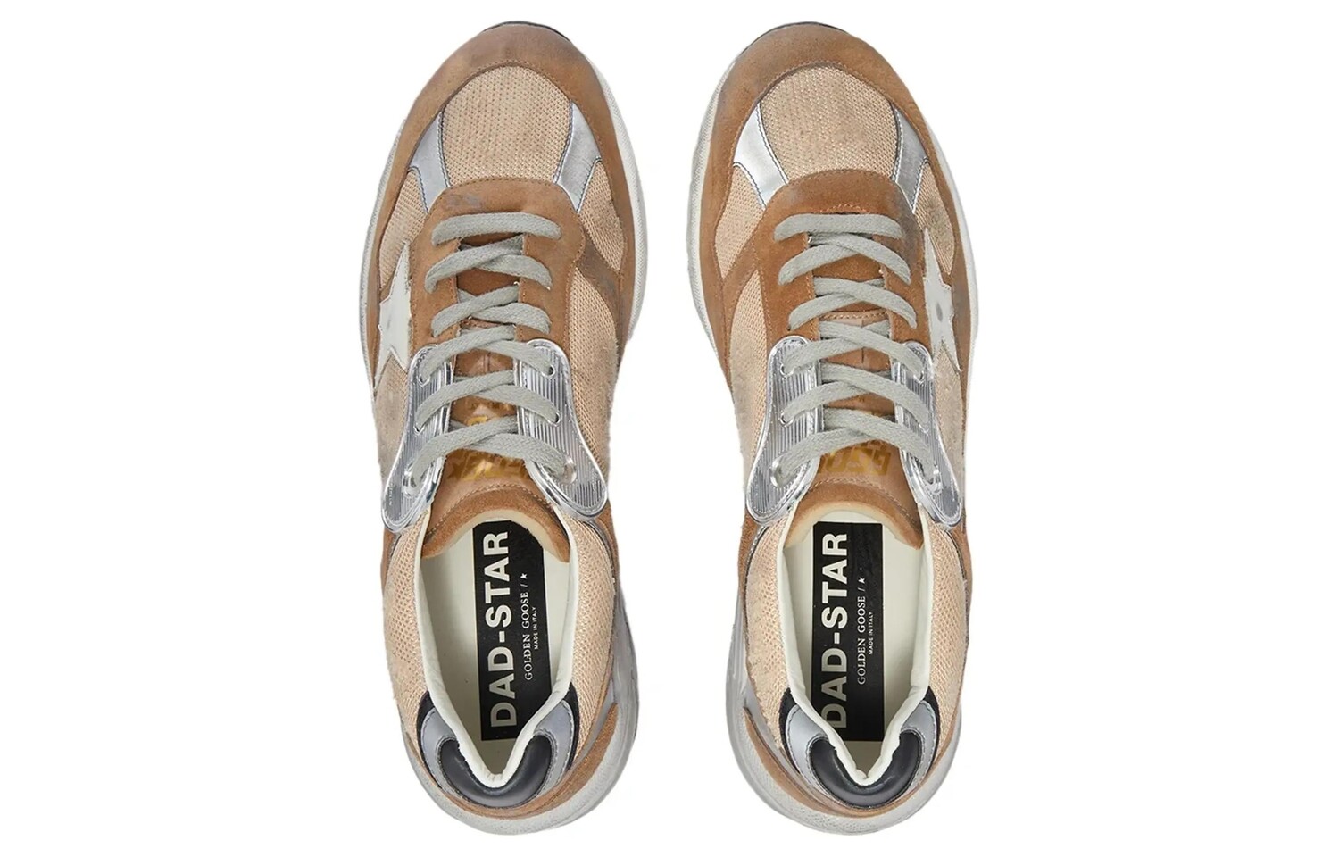 Golden Goose Dad-Star Lifestyle Shoes Men Low-top Brown — фото 4