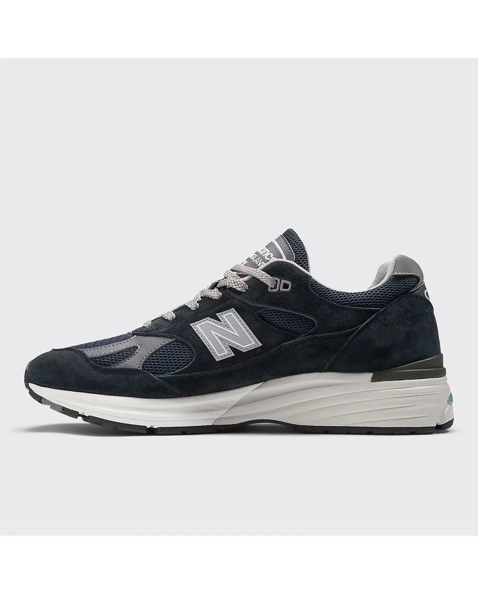 Повседневные кроссовки унисекс 991 New Balance, темно-синий — фото 4