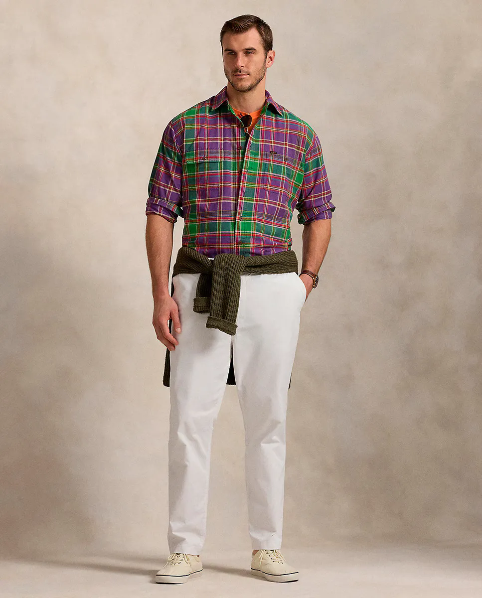 

Брюки мужские чинос с регулируемой талией Regular fit большие размеры Polo Ralph Lauren, белый