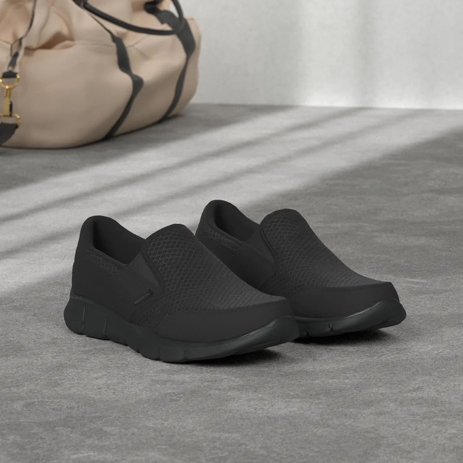 Кроссовки Skechers Equalizer - Persistent - Black/Black Fabric — фото 2