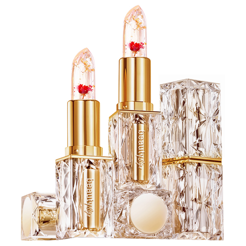 

Кристальный цветочный лепесток меняющий цвет блеск для губ увлажняет и питает упаковка 2 шт BEAUTY SIGN