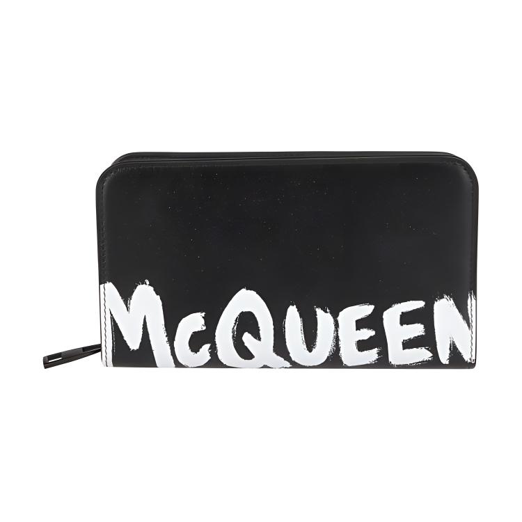

Кожаный кошелек мужской черный Alexander McQueen