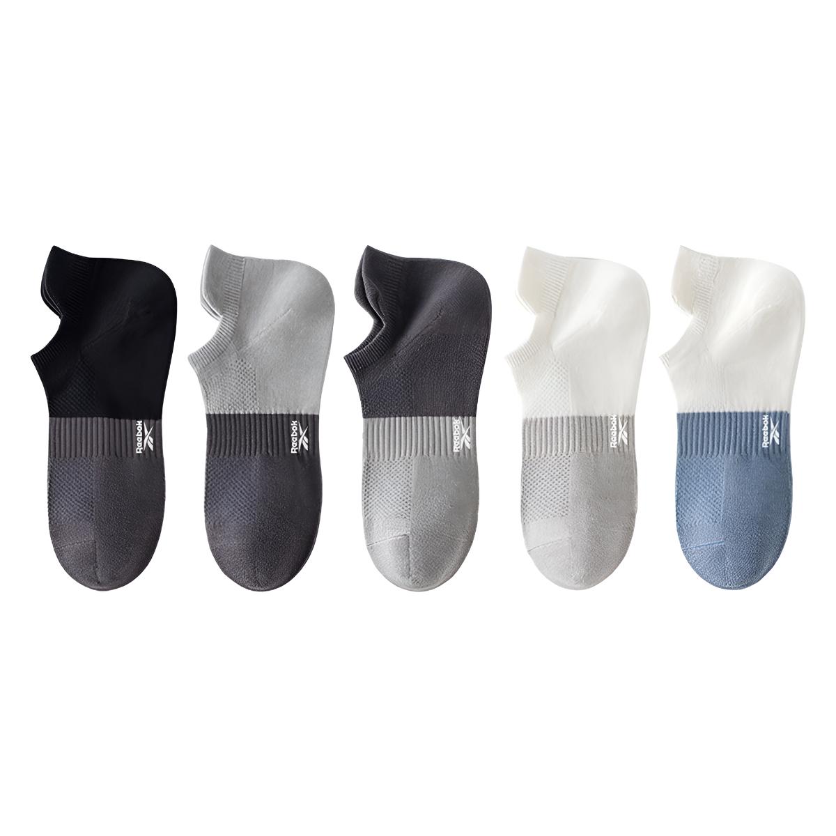 

Носки ноу-шоу мужские 5 пар смешанные цвета Reebok, [5 Pack]Mixed Color