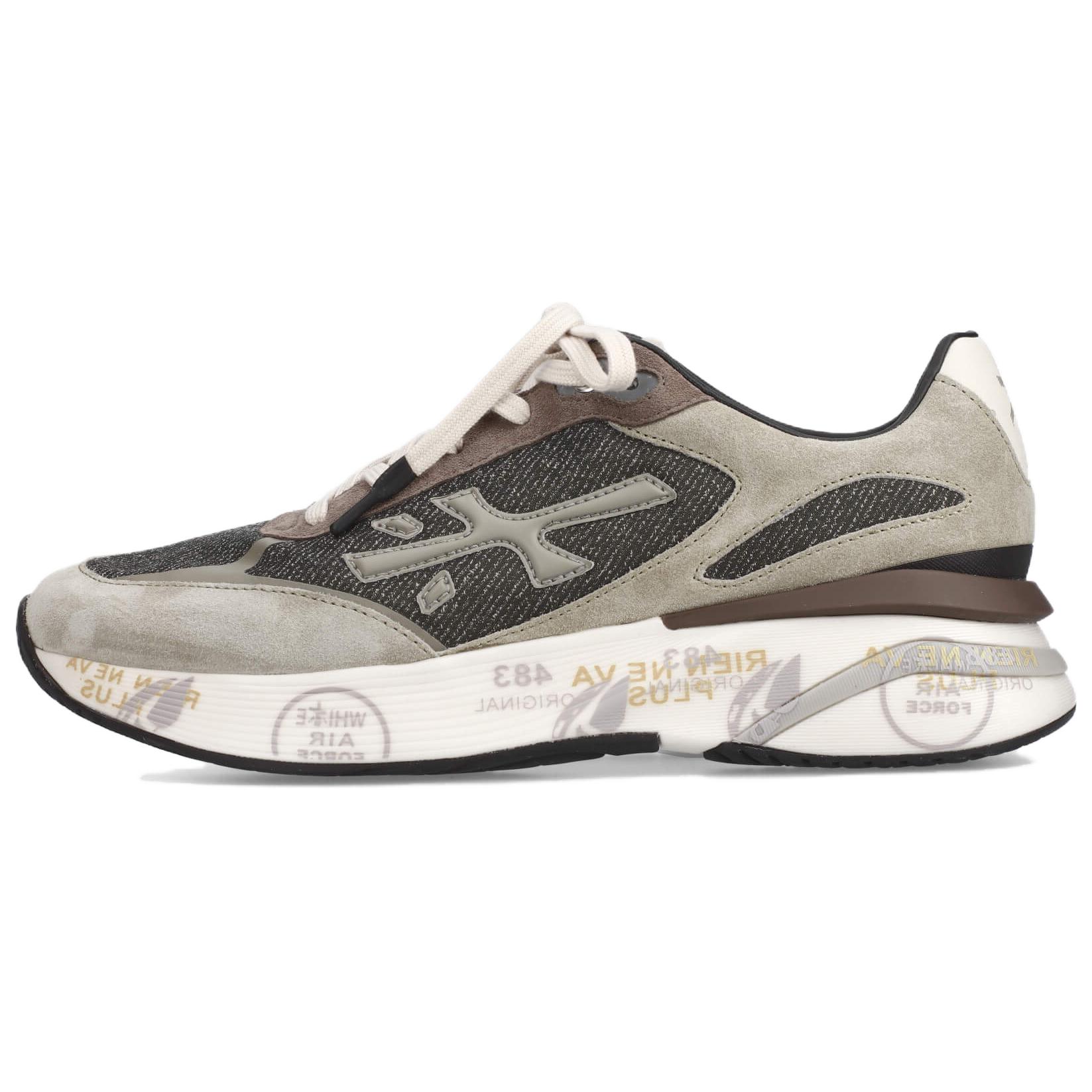 

PREMIATA Мужские повседневные туфли Moerun Low-Top, серо-коричневые