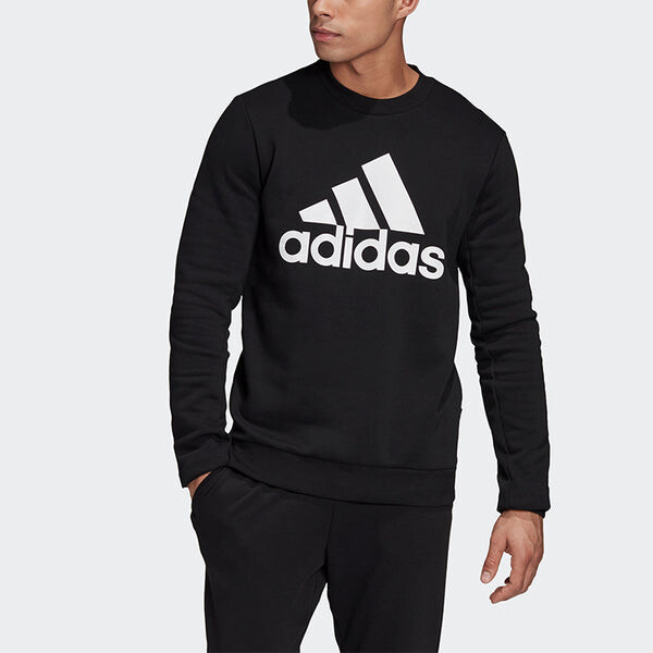 Толстовка с капюшоном mh bos круглый воротник спортивная мужская Adidas, черный — фото 3