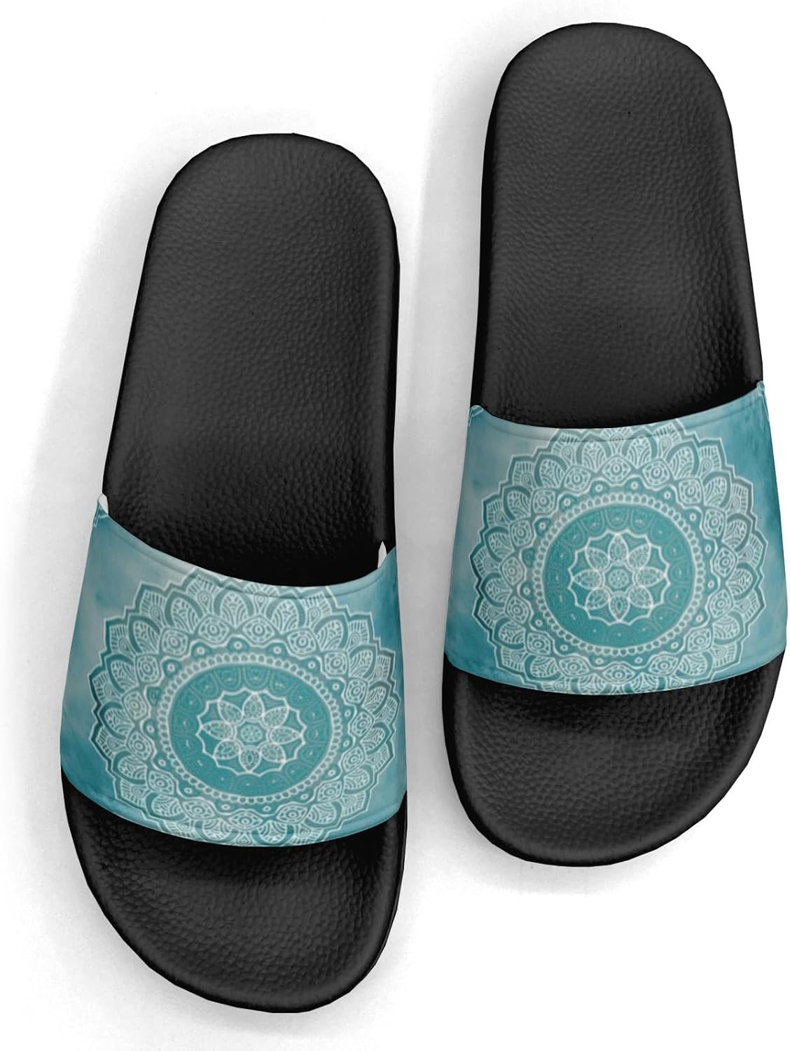 

Женские и мужские тапочки-сандалии с дизайном в виде бабочки, цветка и листа Generic, синий