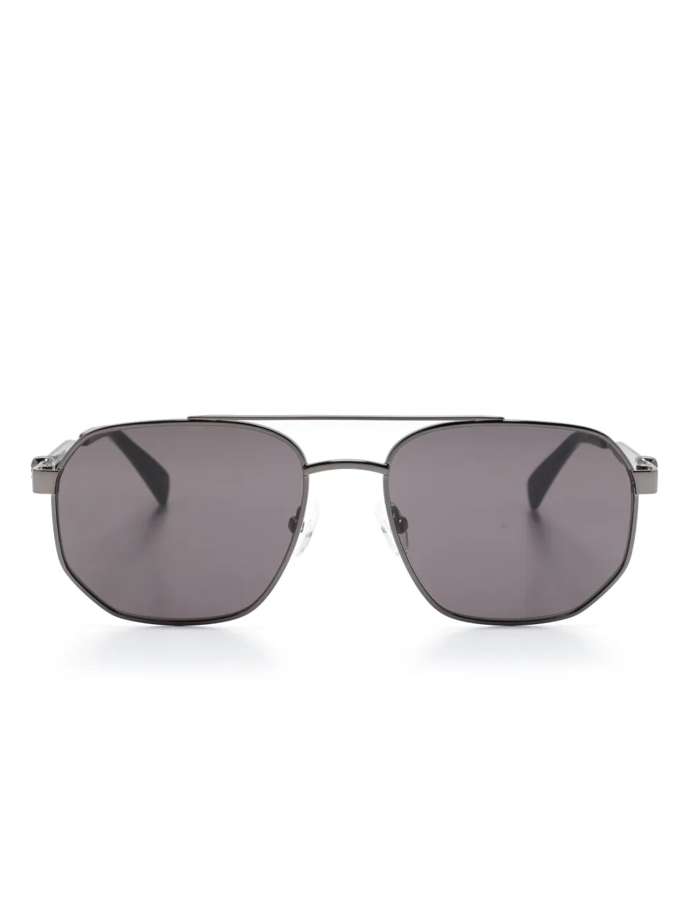 

Солнцезащитные очки-пилоты Floating Skull Alexander McQueen Eyewear, черный