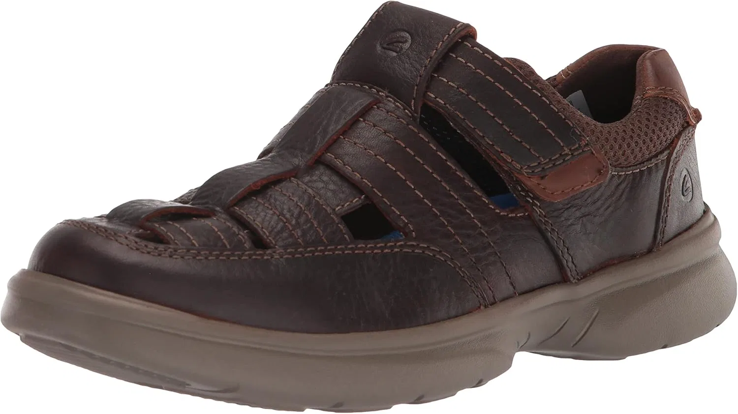 Мужские туфли Clarks Bradley Cove, Brown Drum Leather.