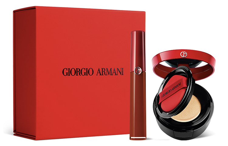 GIORGIO ARMANI AMANI Redtube Lip Love Imperfection Box набор косметики Velour Matte Mist Complexion комплект из двух предметов — фото 3