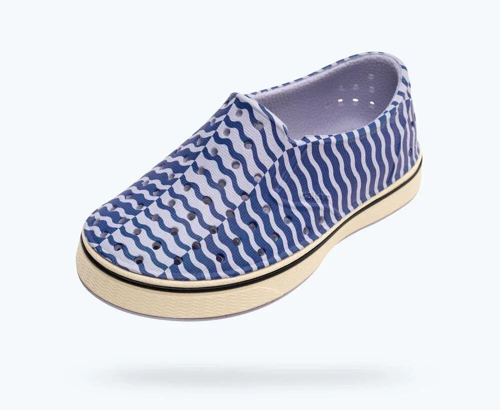 Детские кроссовки Native Shoes Miles с фиолетовым цветочным принтом, слипоны ZAP220
