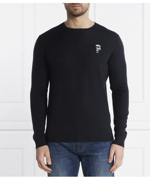 

Шерстяной свитер Regular fit Karl Lagerfeld, синий
