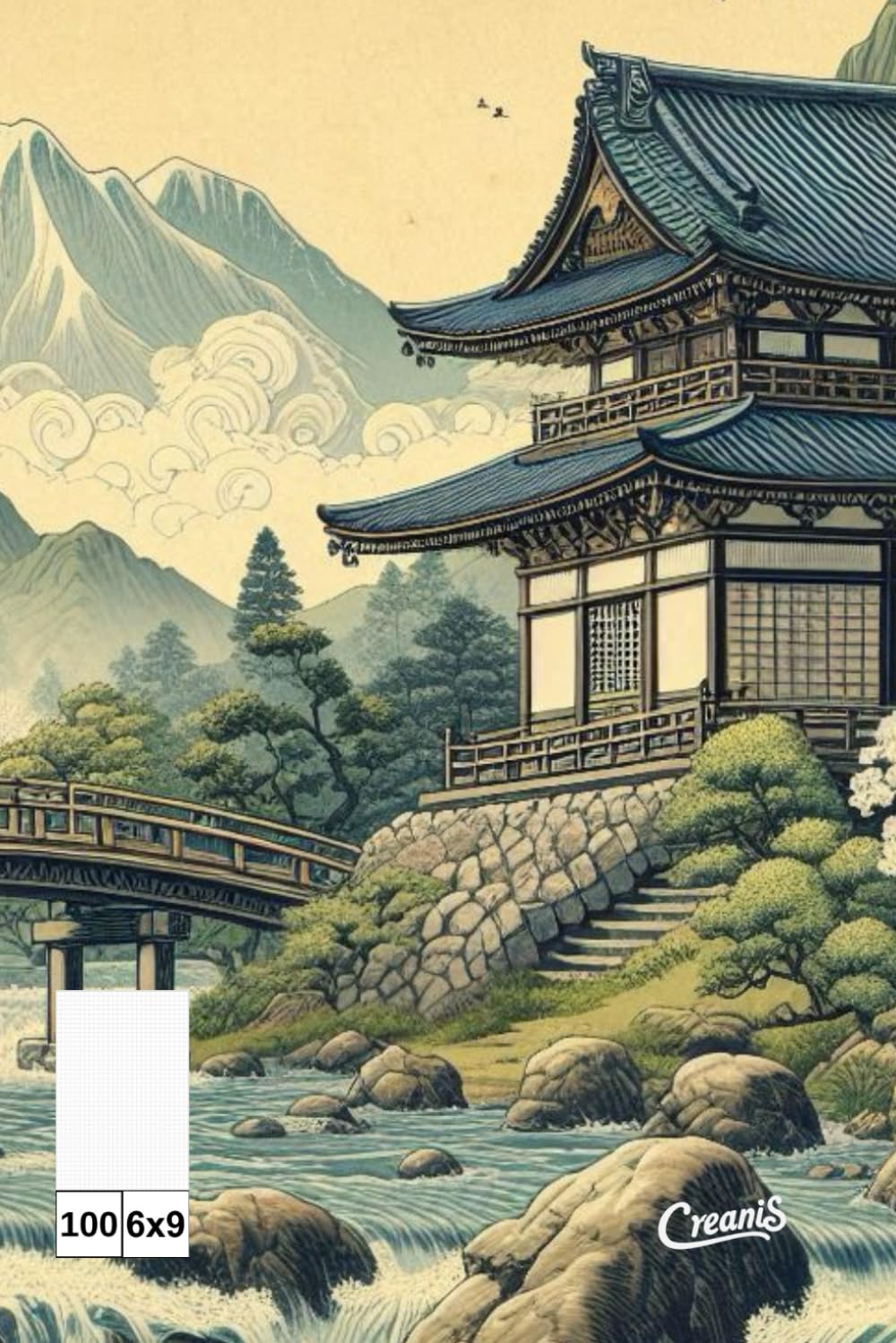 

Notatnik Red Sun 1.0 - 1(k5) 100M: Ten notes ma okładkę z piękną, tradycyjną japońską ilustracją krajobrazu (Polish Edition)