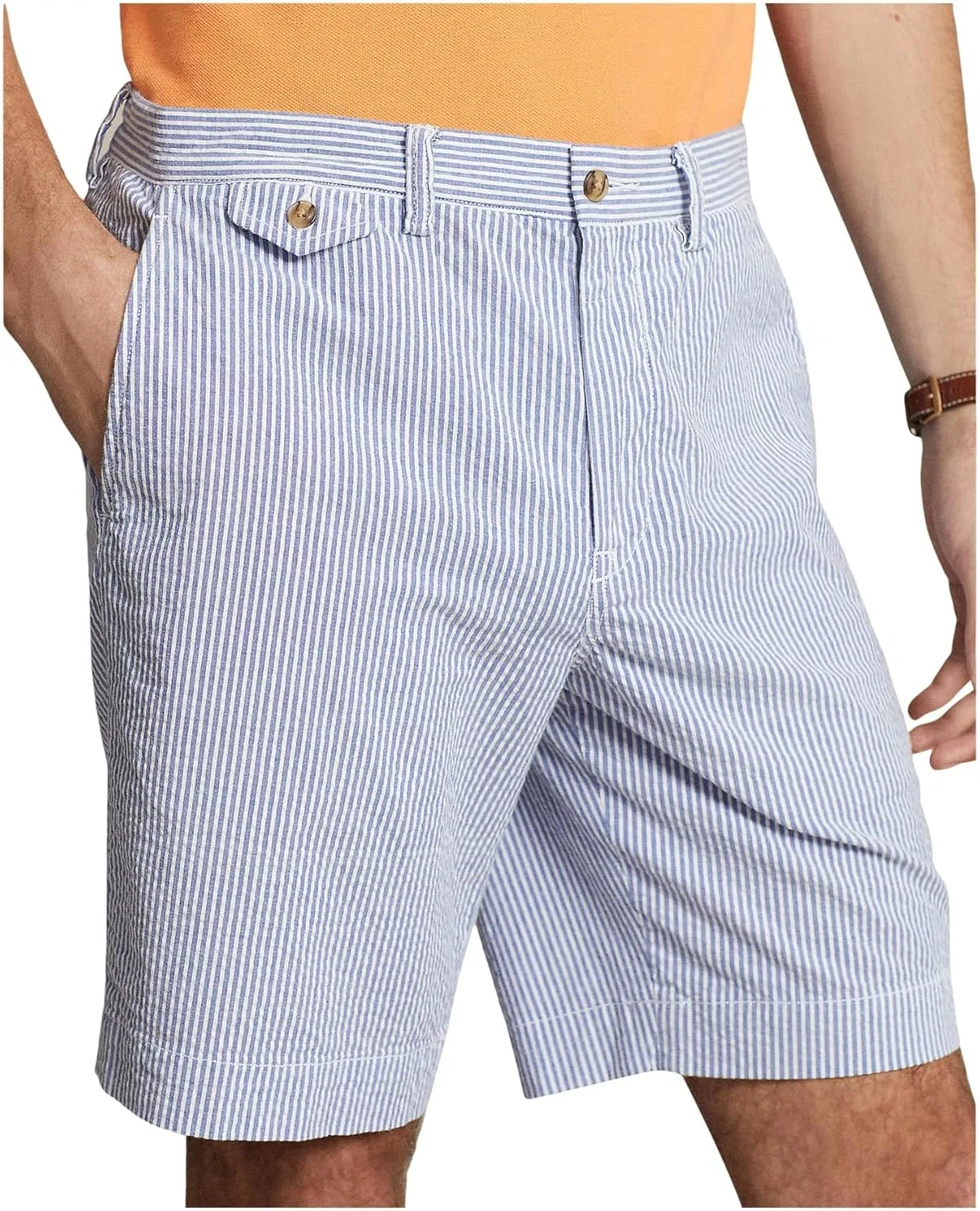 Шорты классические POLO RALPH LAUREN, Blue Seersucker — фото 3