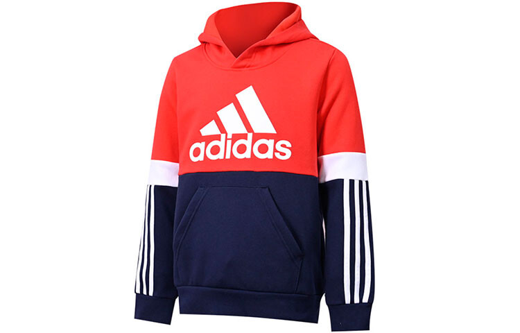 Толстовка Adidas, красный/темно-синий — фото 3