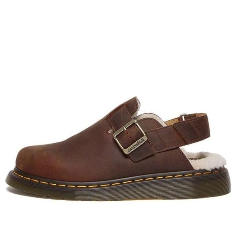 

Тапочки Dr. Martens Jorge II Faux Fur Lined Slingback Mules 'Warm Tan' 31060362, коричневый