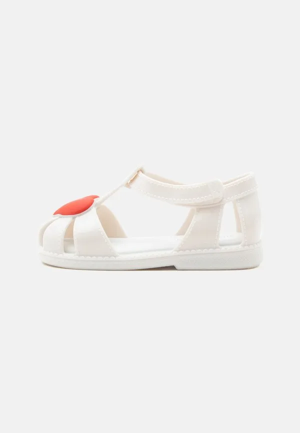 Модные сандалии с сердечками Mini Melissa, White/Red — фото 2