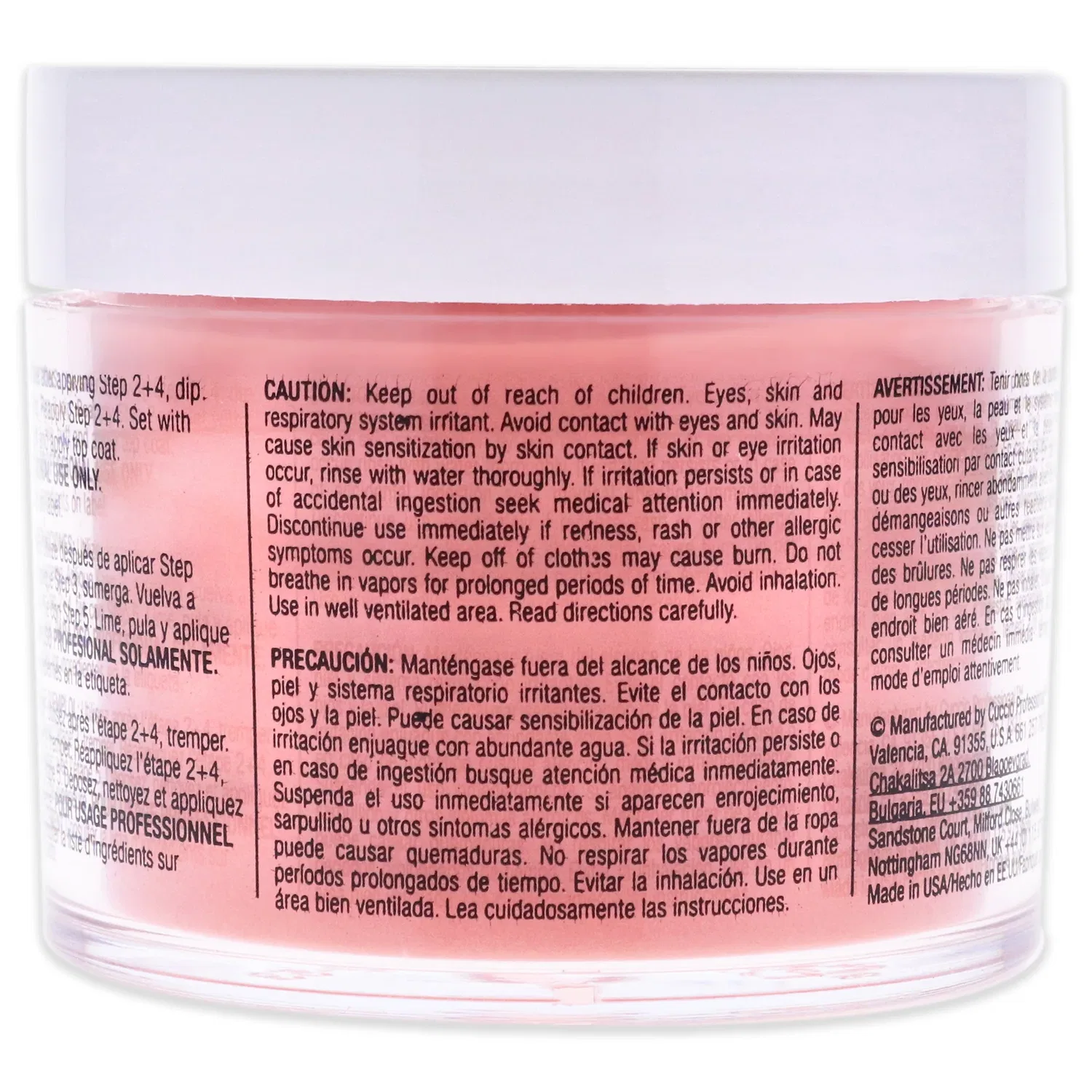 Система для окрашивания ногтей Pro Powder Polish Nail Colour Dip System - Rooted от Cuccio Pro для женщин - 1,6 унции (47 г) пудры для ногтей, оранжевый — фото 2