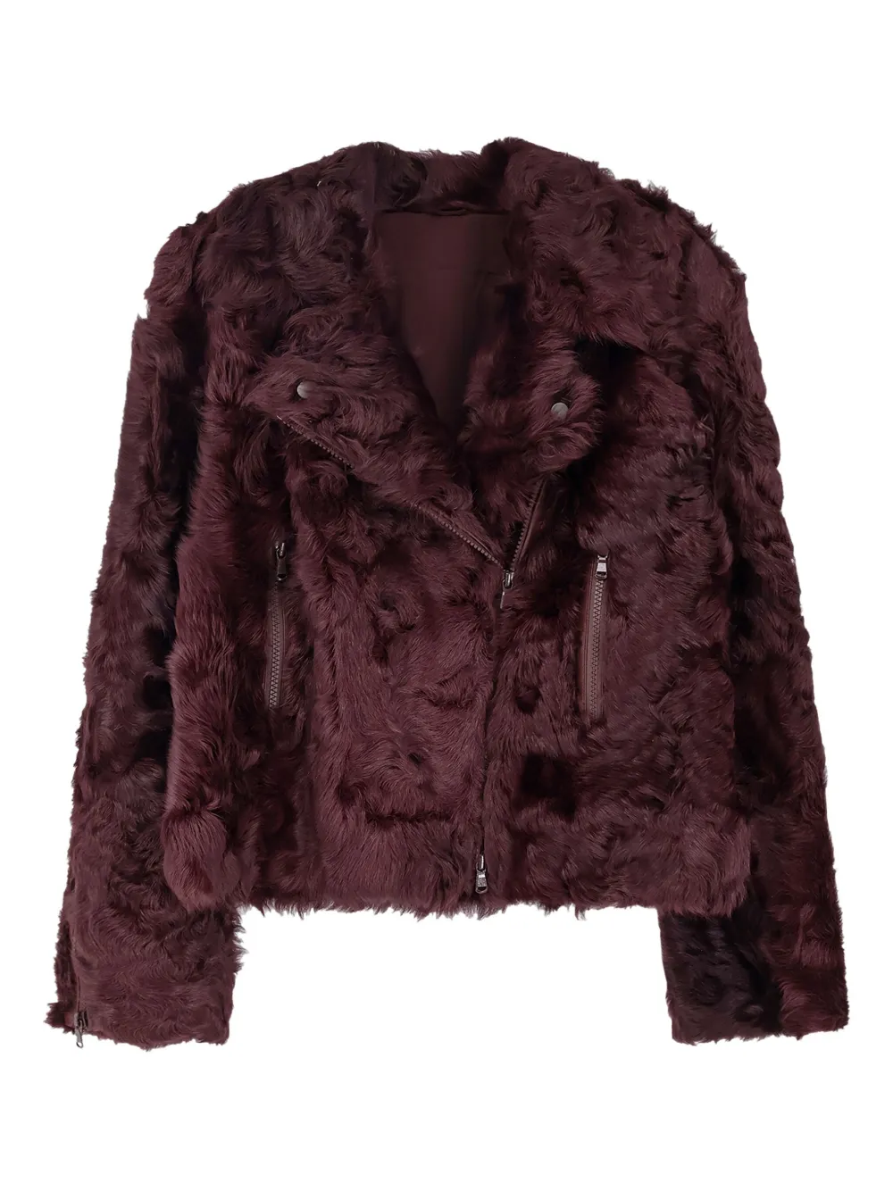 

Дублёнка с асимметричной молнией Brunello Cucinelli, красный