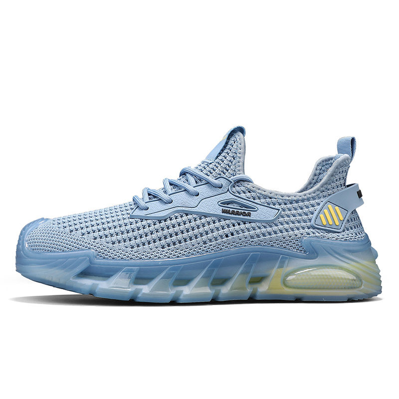 

WARRIOR Увеличивающие рост износостойкие легкие дышащие нескользящие низкие повседневные туфли синего цвета для мужчин