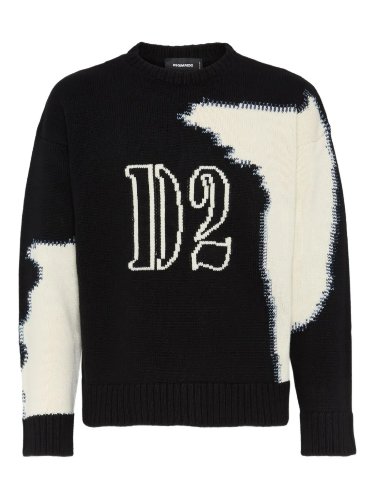

DSQUARED2 джемпер вязки интарсия, черный