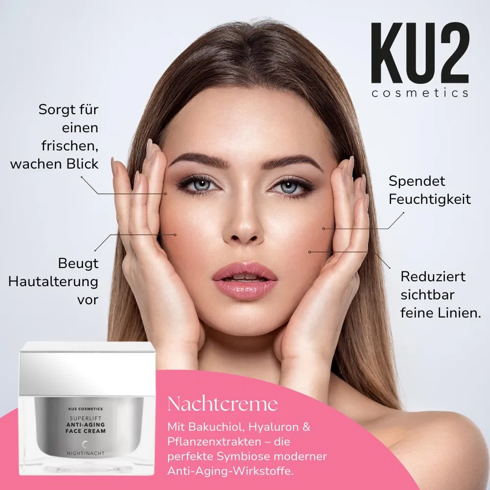 Крем для лица Ku2 Cosmetics — Ночной антивозрастной Superlift с гиалуроновой кислотой, 50 мл — фото 2