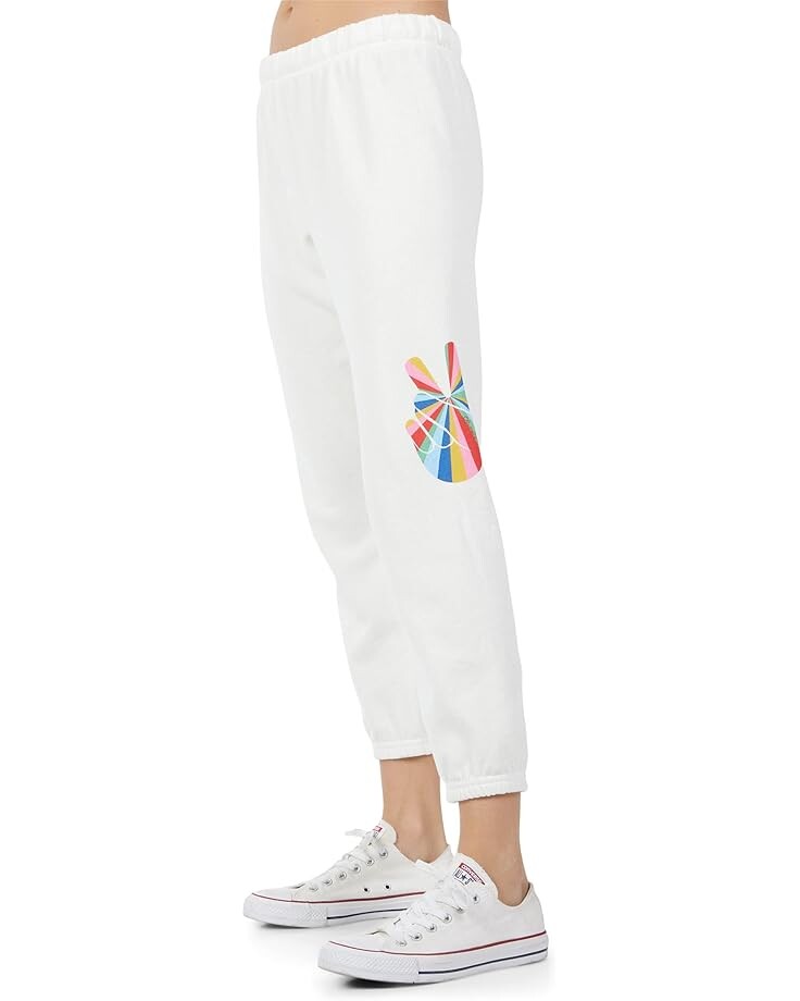 

Брюки Lauren Moshi Alana Stripe Peace Pants, цвет Milk