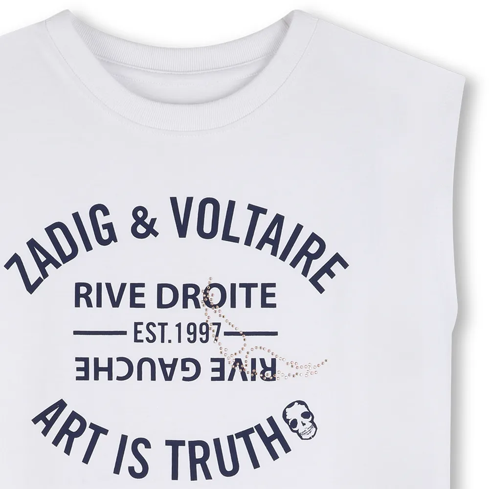 Футболка с короткими рукавами Zadig & Voltaire X60535, белый — фото 3