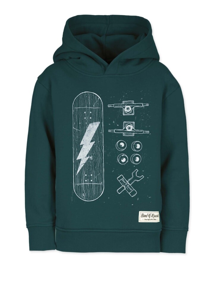 

Пуловер Band of Rascals Kapuzen Skate Parts, цвет racing-green