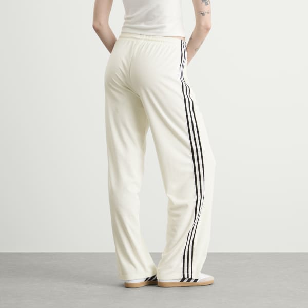 Спортивные штаны из махрового полотенца Adidas, off белый — фото 3