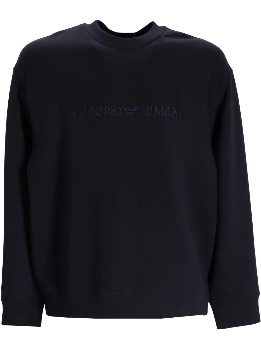 

Толстовка с вышитым логотипом EMPORIO ARMANI, синий