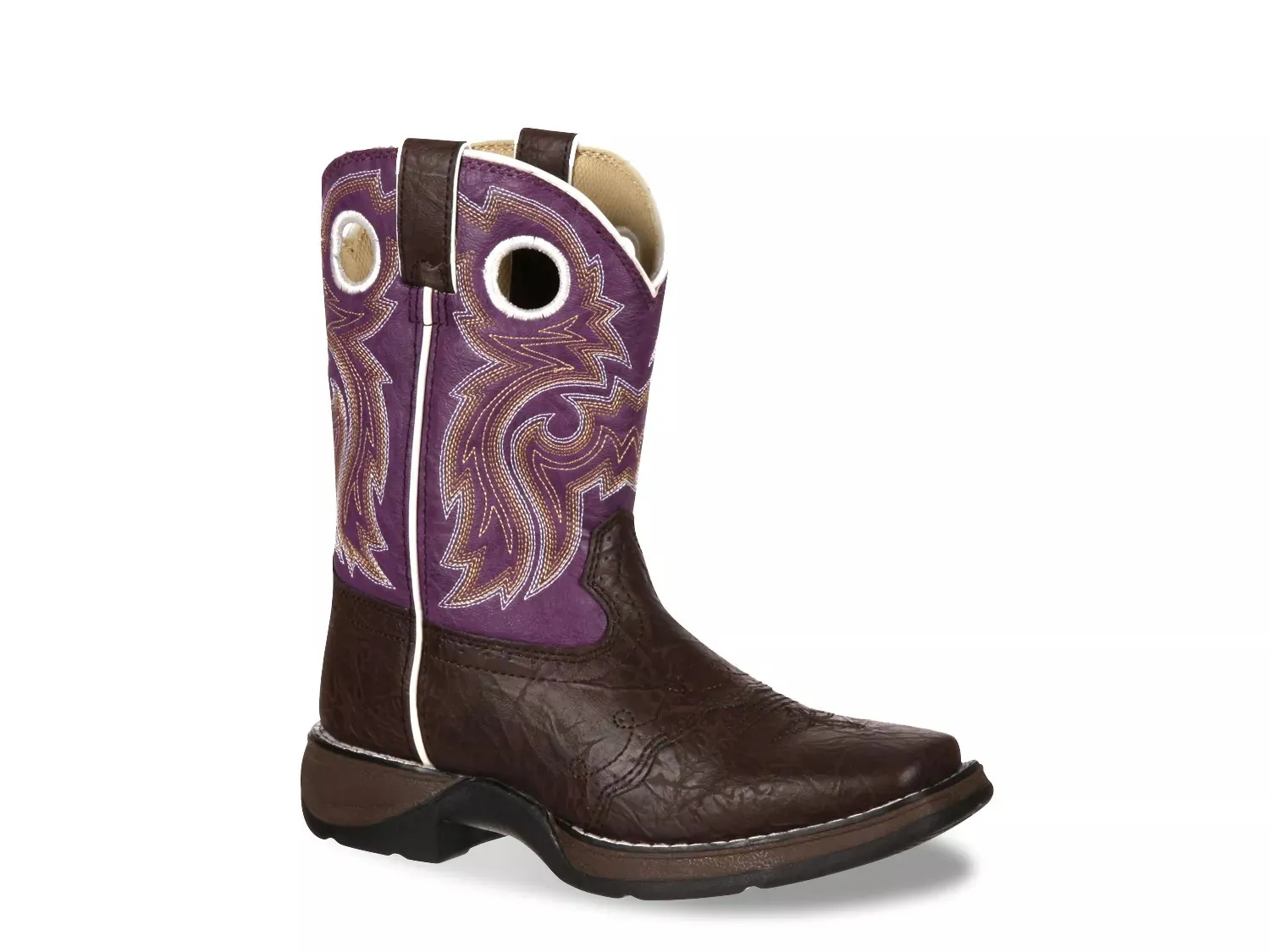 

Ботинки Durango Western Cowboy Boot — детские, фиолетовые/темно-коричневые