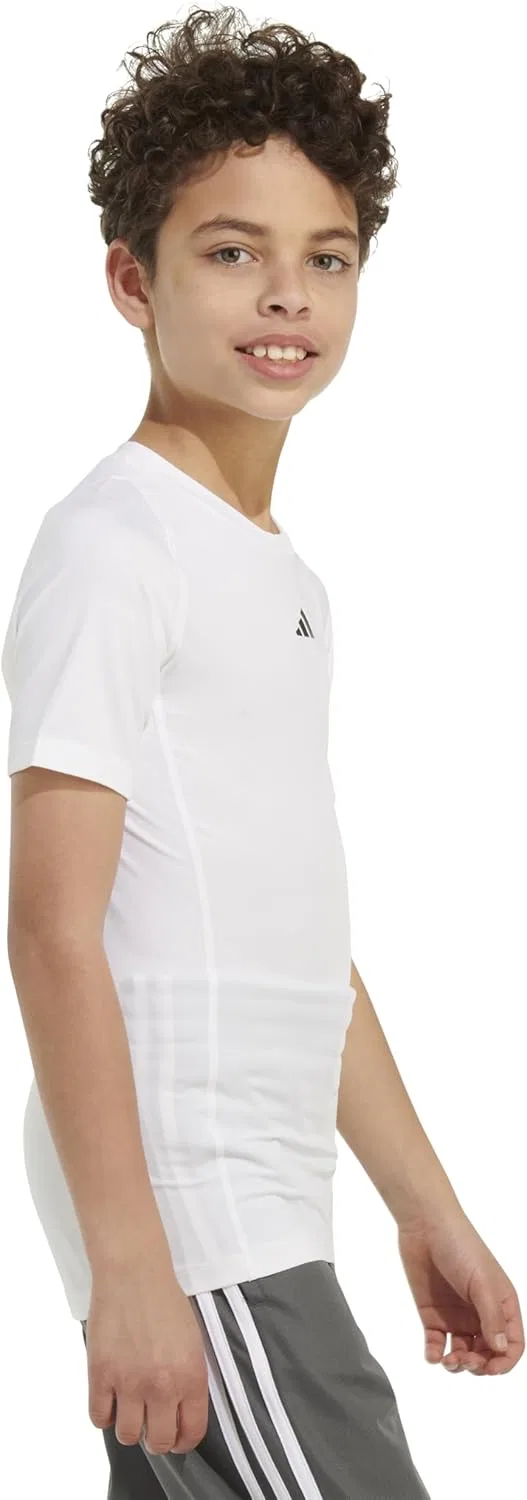 Компрессионная футболка с технологией AEROREADY, adidas, белый — фото 4