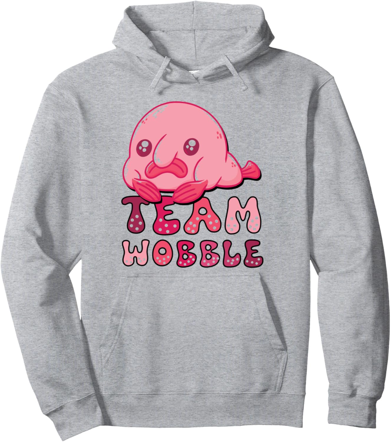 

Толстовка с капюшоном с изображением морского биолога, глубоководной рыбы, рыбы-капли и морского уродливого животного, серая, размер S Blobfish Gift