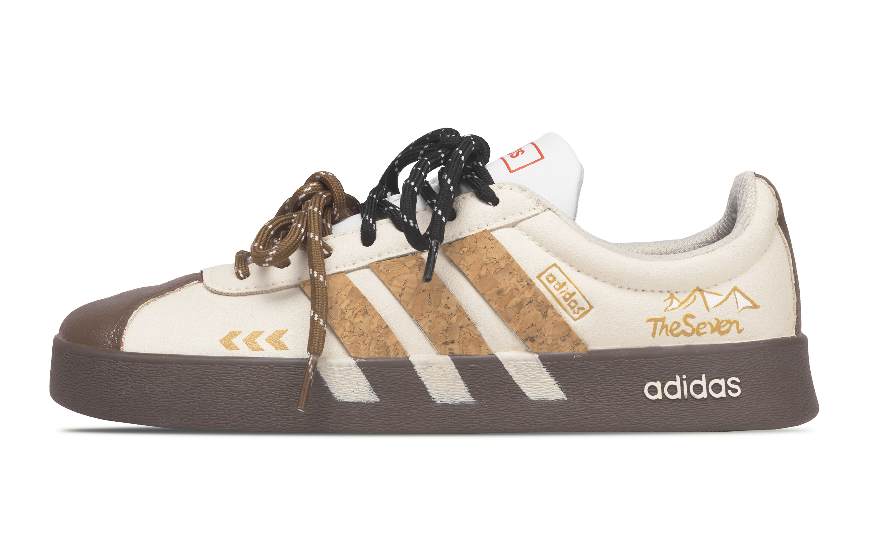 

Adidas VL COURT 20 Slip Resistant Abrasion Resistant низкие кроссовки для скейтбординга унисекс beige brown