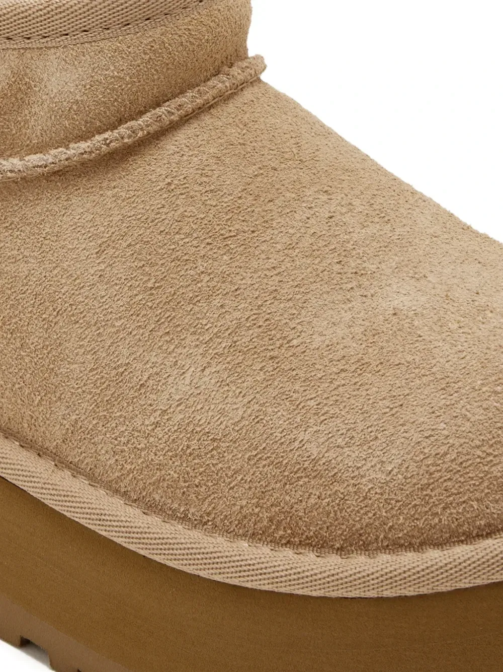Угги Classic Ultra Mini на платформе Ugg Kids, бежевый — фото 4