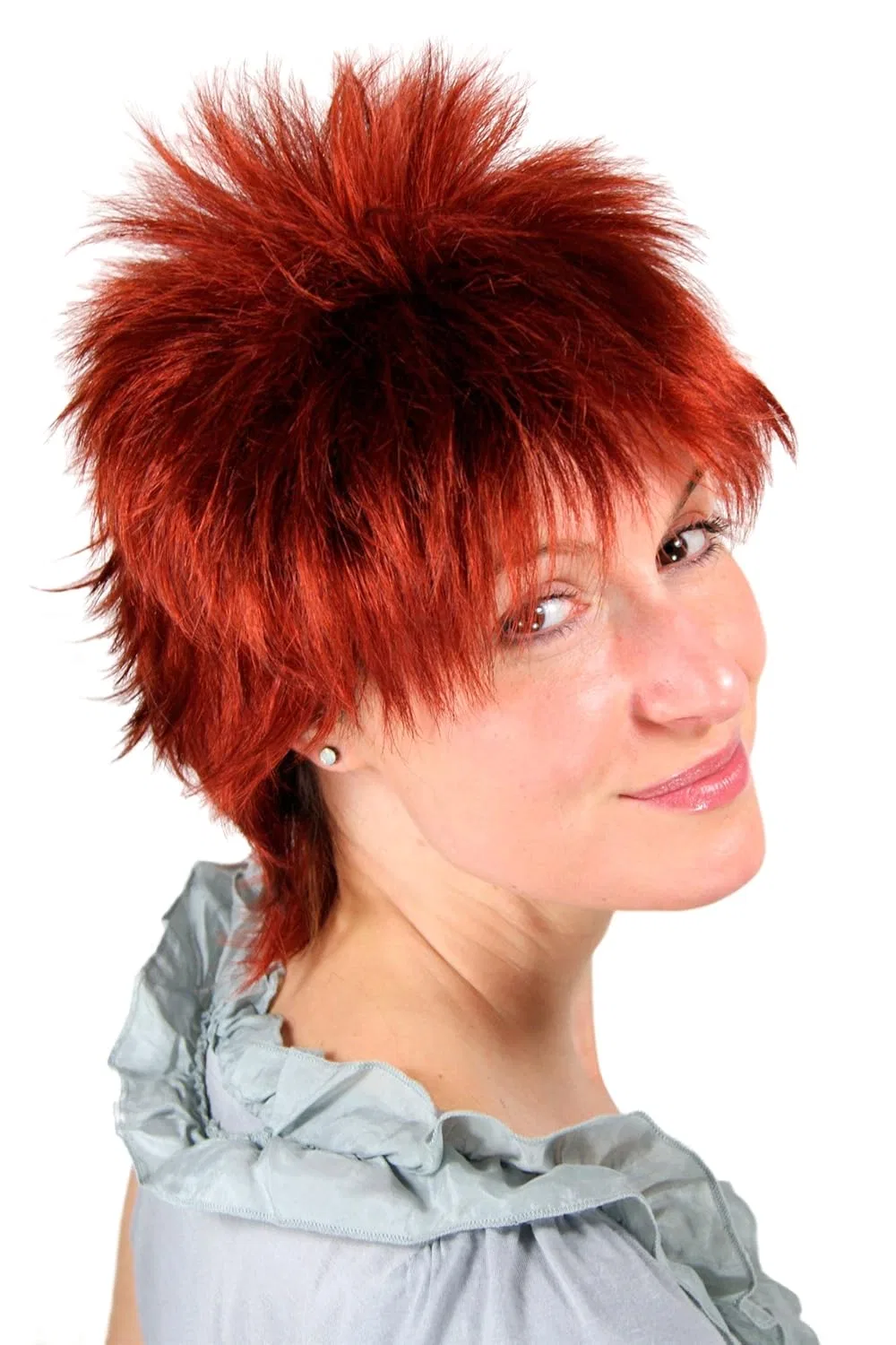 Короткий парик WIG ME UP «Красный дерзкий 80-е» 25 см Wig Me Up