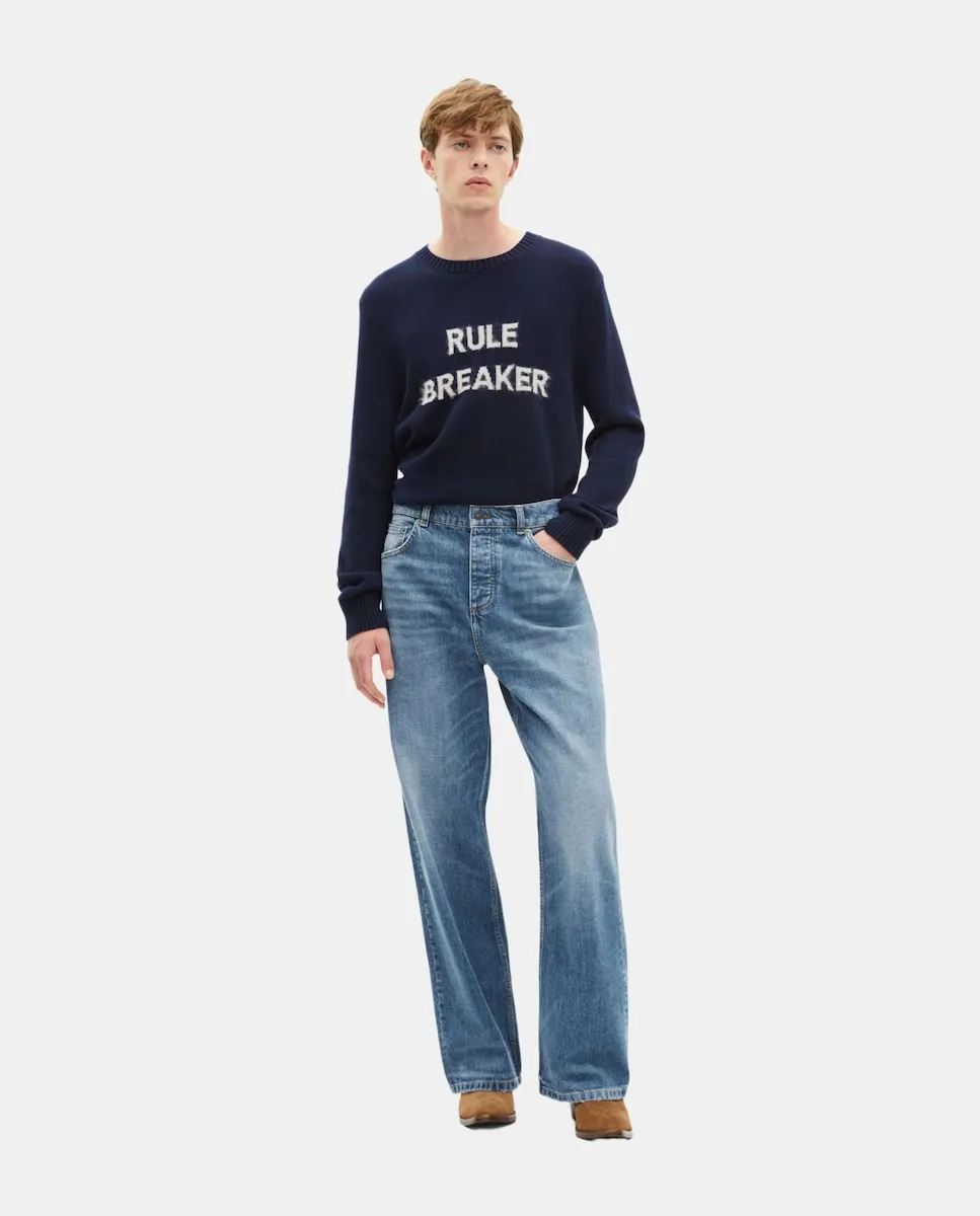 

Мужские широкие джинсы с пятью карманами The Kooples, синий