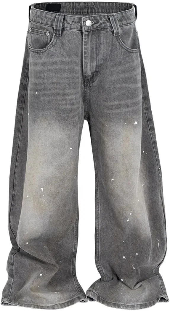 Джинсы унисекс Vintage Washed Denim, серый — фото 3