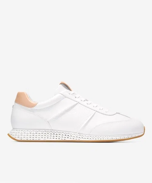 Мужские кроссовки из кожи Cole Haan GrandPrø SkyWeave Runner белые — фото 3
