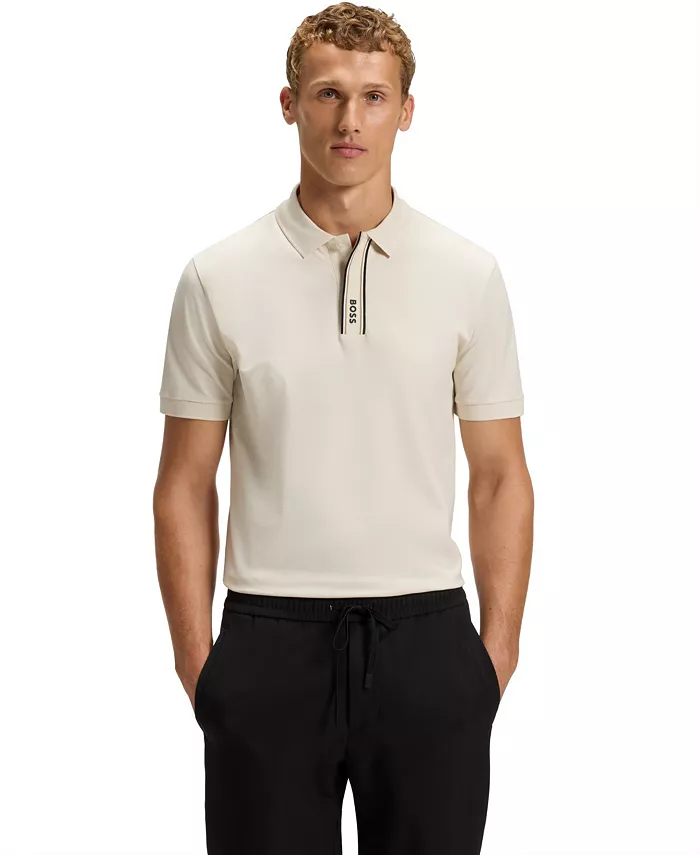 

Мужская поло Paddy с логотипом Hugo Boss, белый