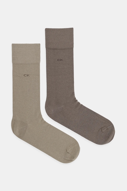 

Носки 2 пары Calvin Klein, коричневый