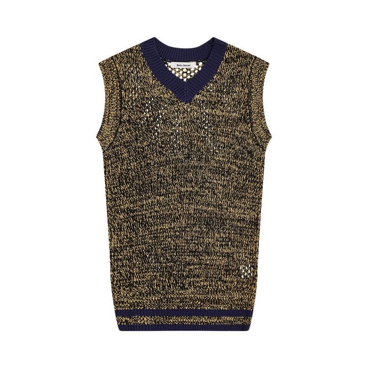 

Жилет Wales Bonner Shade Knit Vest, Navy/Yellow