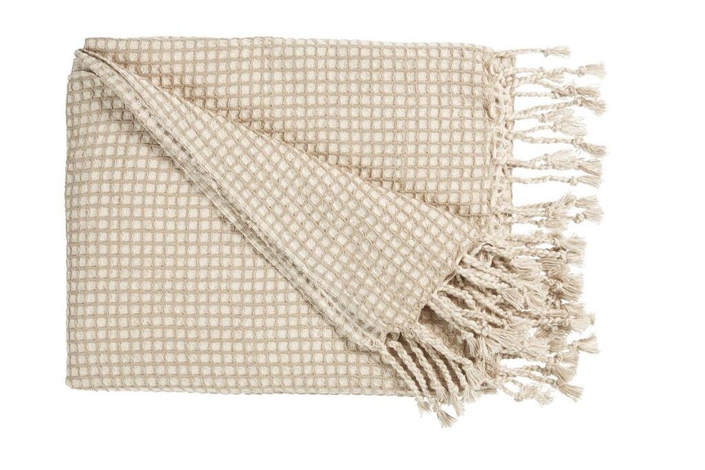 

Плед Rivièra Maison Cotton Fi Ey Sand 130X170 130 x 170 см 1 плед Sand Beddinghouse